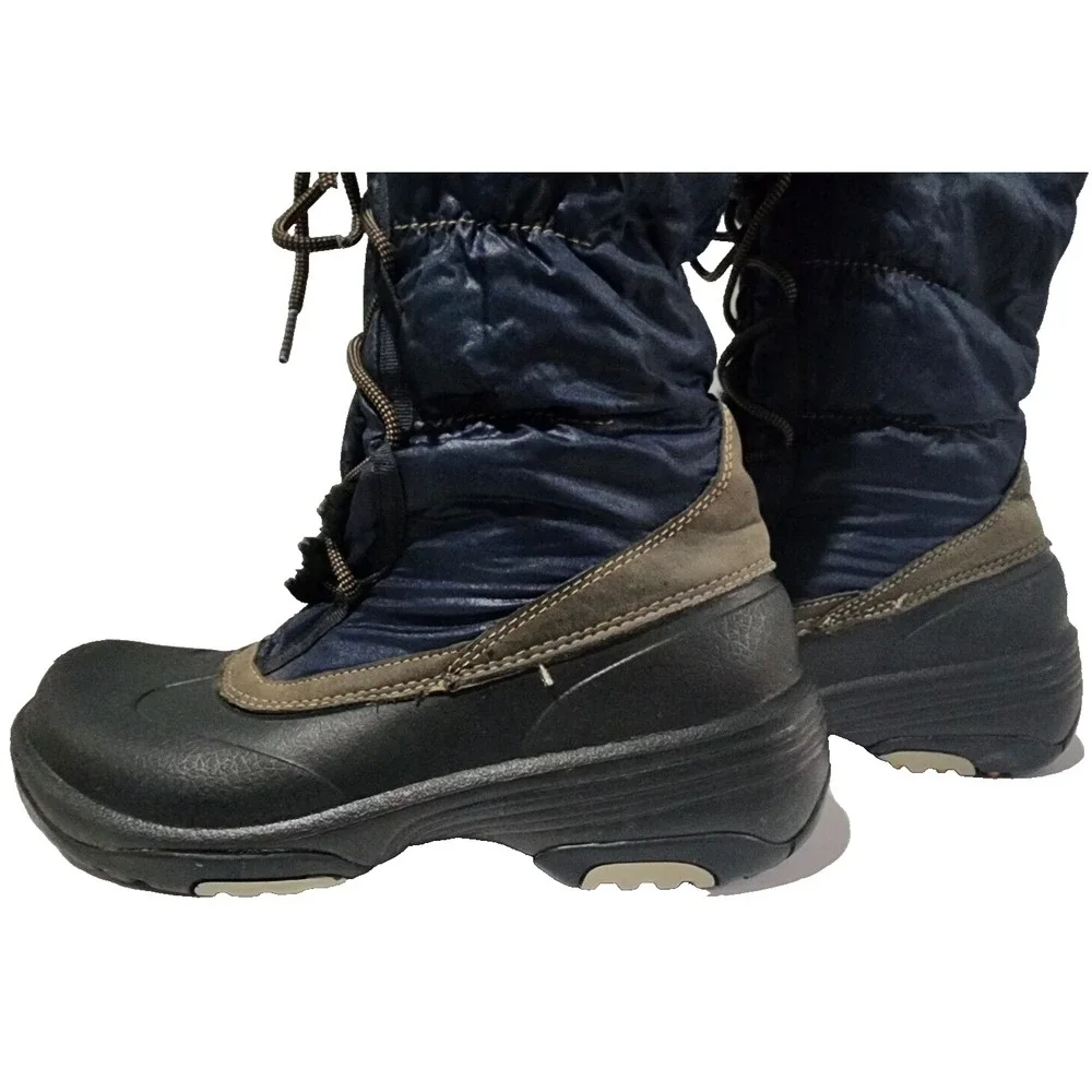 QUARK Waterproof Winter Snow Boots Faux Fur Mid Calf‎ Boots Size 6